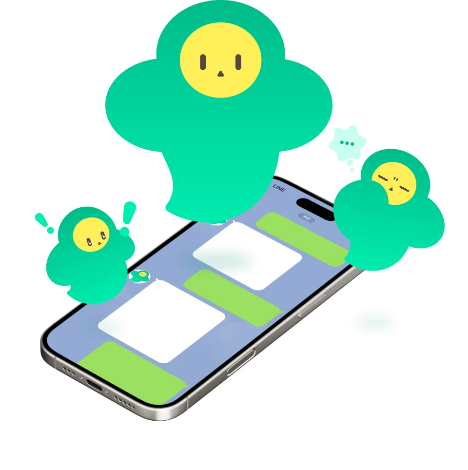 LINEでマナモンと友だちになる