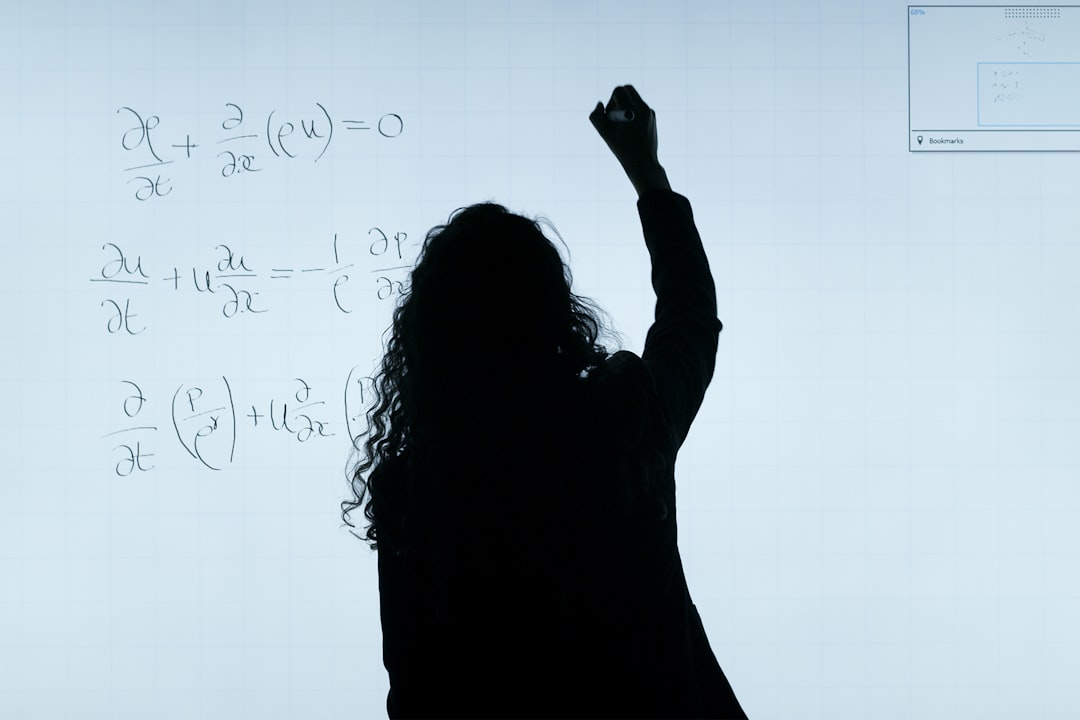 難しい数学問題に苦しむ学生のイメージ